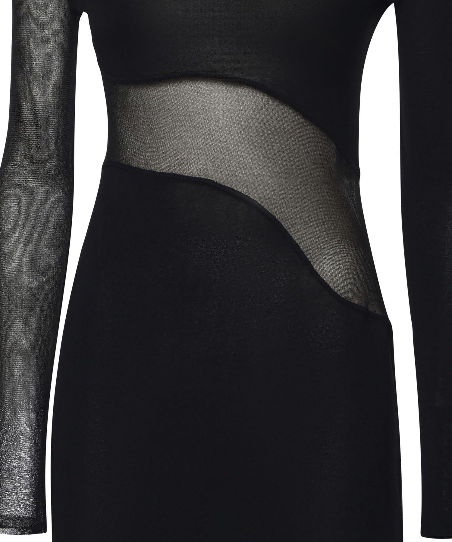 Abito con cut-out in maglia di seta AA9R2801K061B 995 ALAIA 