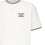 T-shirt Slogan Piqué HTS262CO167 OW Drôle de Monsieur 
