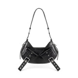 Borsa a spalla Y2K FBBP70001STR -NERO/NIKEL BIASIA 
