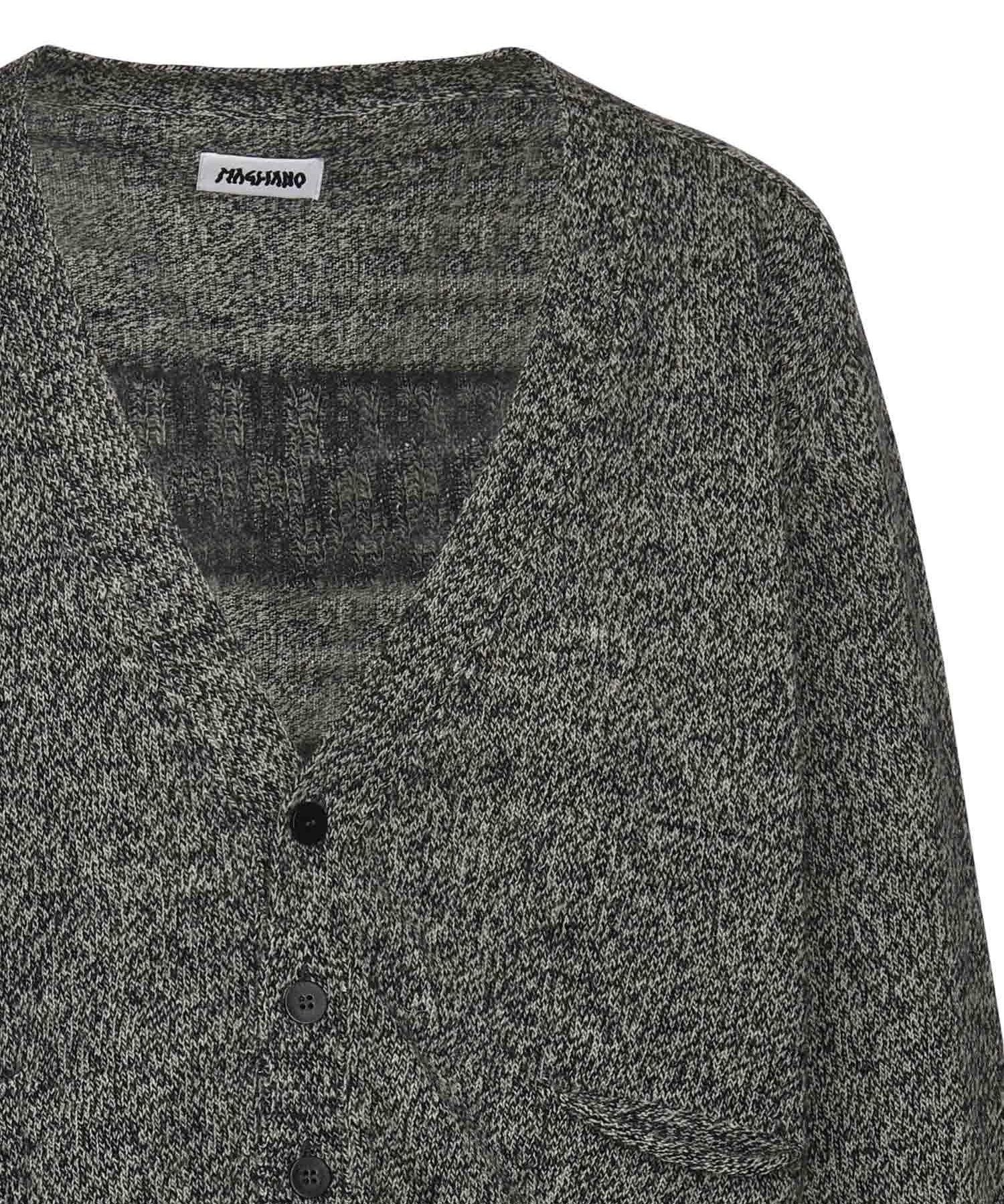 Cardigan con logo MGFW25CA01073 3330 MAGLIANO 