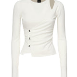 Maglia Lassen in viscosa 104727 A2F0Z09 PINKO 