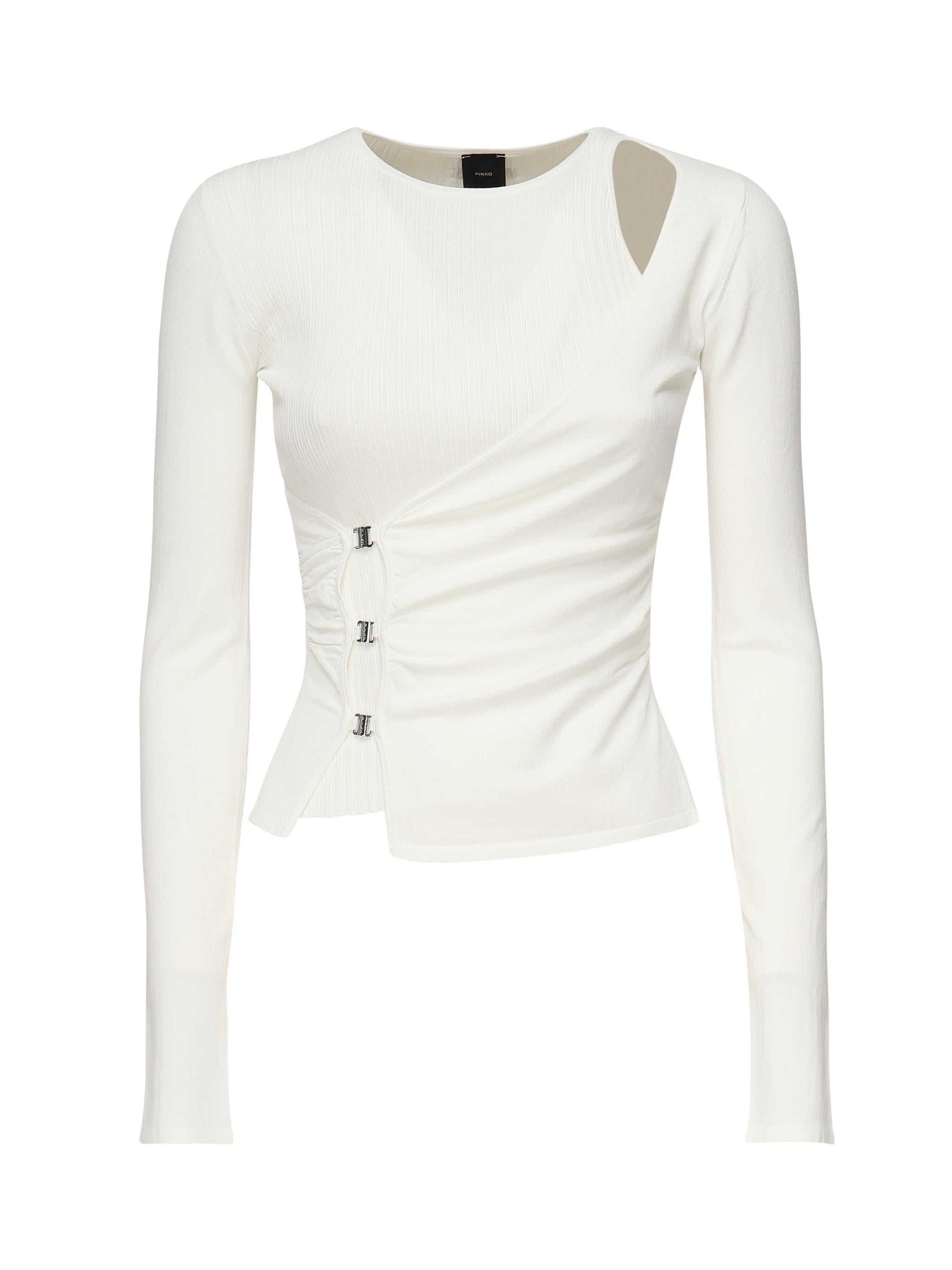 Maglia Lassen in viscosa 104727 A2F0Z09 PINKO 