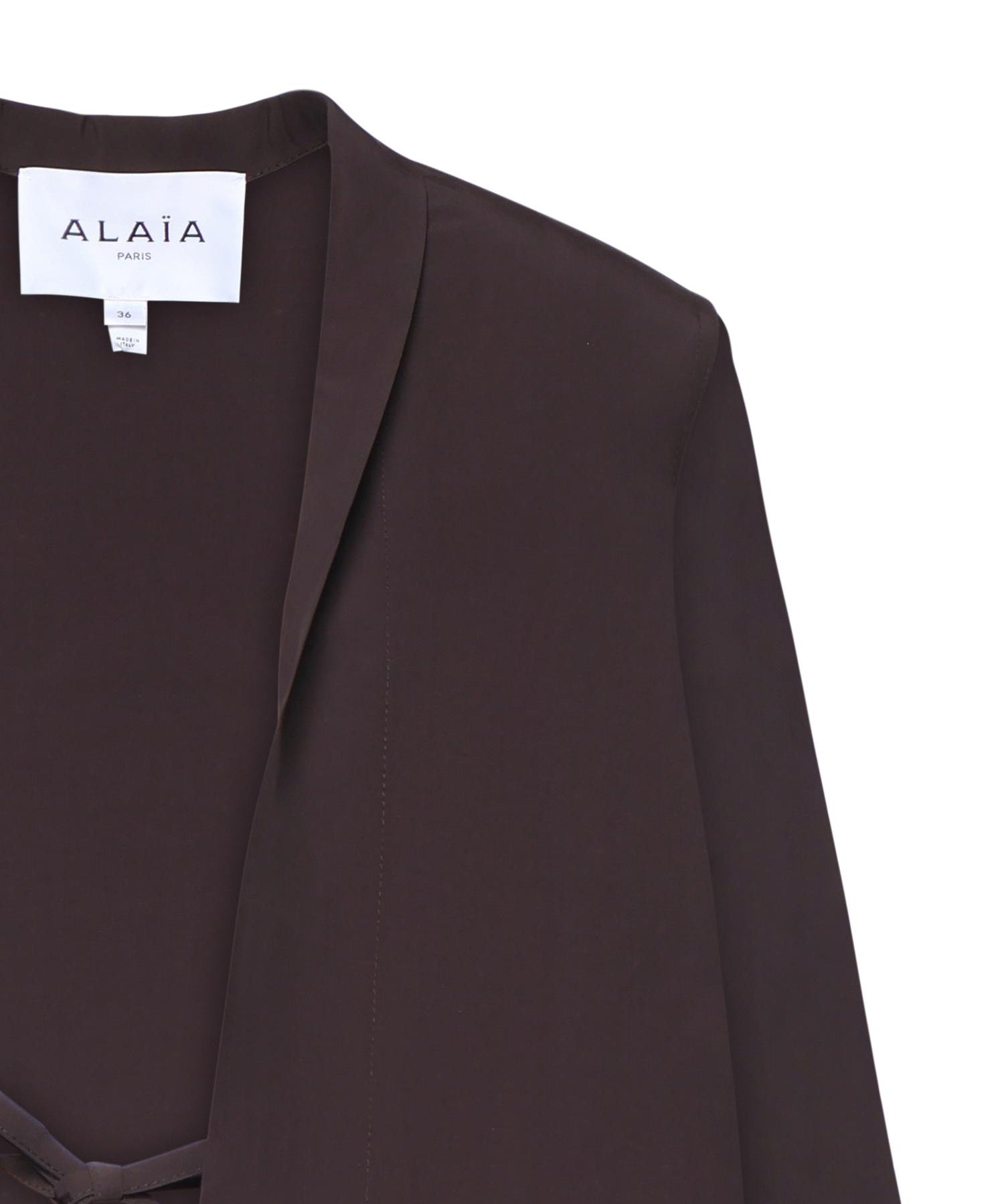 Giacca in popeline AA9V1285W144C 413 ALAIA 