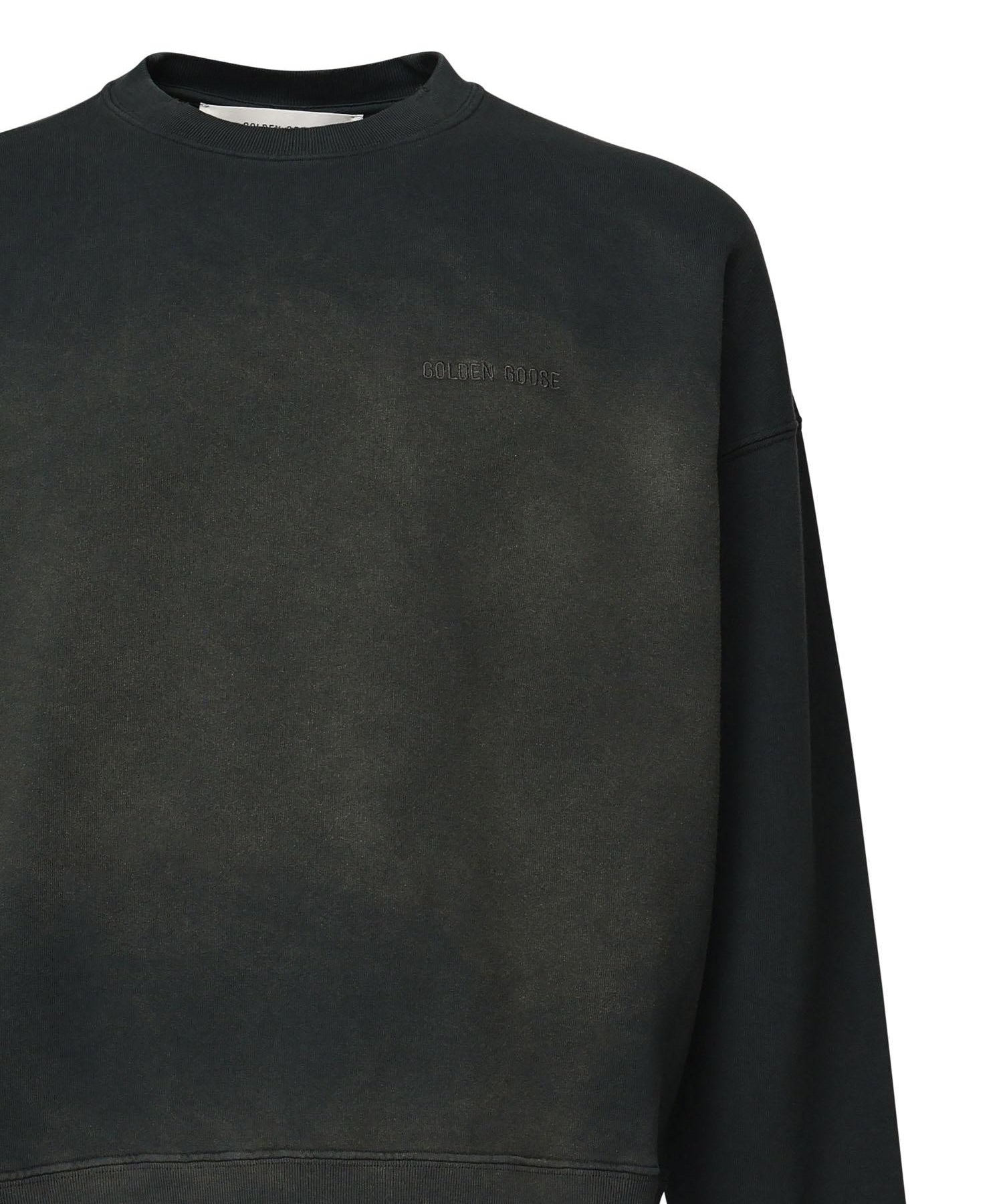 Felpa con ricamo logo GUP01938 P00214690498 GOLDEN GOOSE 