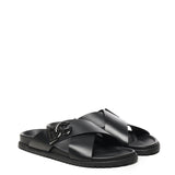 Sandalo in pelle di Vitello A80525 A9Q6780999 DOLCE & GABBANA 
