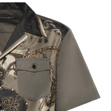 Camicia in seta con stampa G5OH4T HI12EHJ5XB DOLCE & GABBANA 