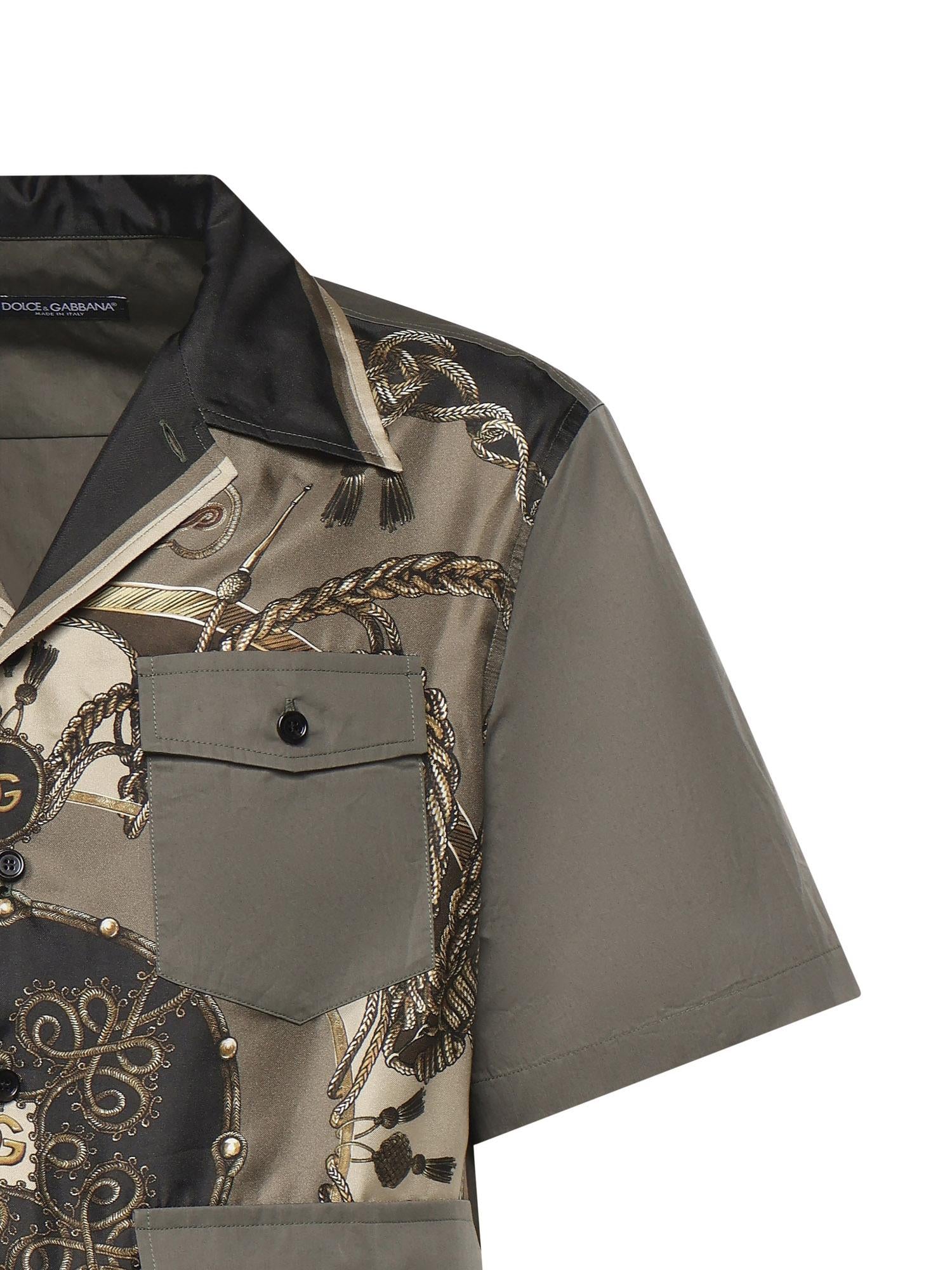 Camicia in seta con stampa G5OH4T HI12EHJ5XB DOLCE & GABBANA 