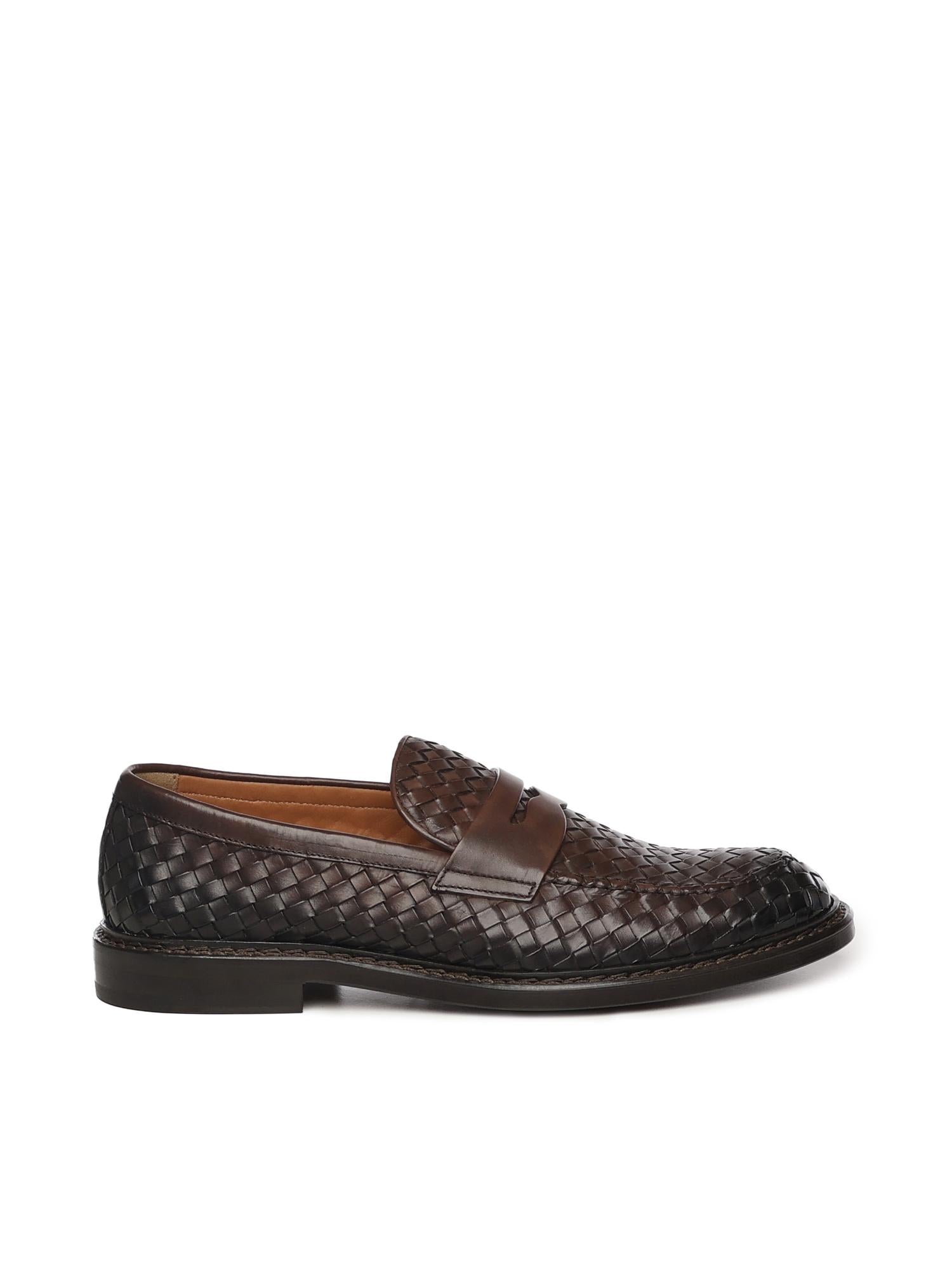 Mocassino in pelle intrecciata DU3266PHOEUY195 TM00 DOUCAL'S 