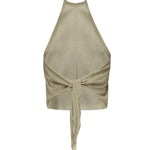 Top in suede con schiena scoperta 104724 A2EYXA3 PINKO 