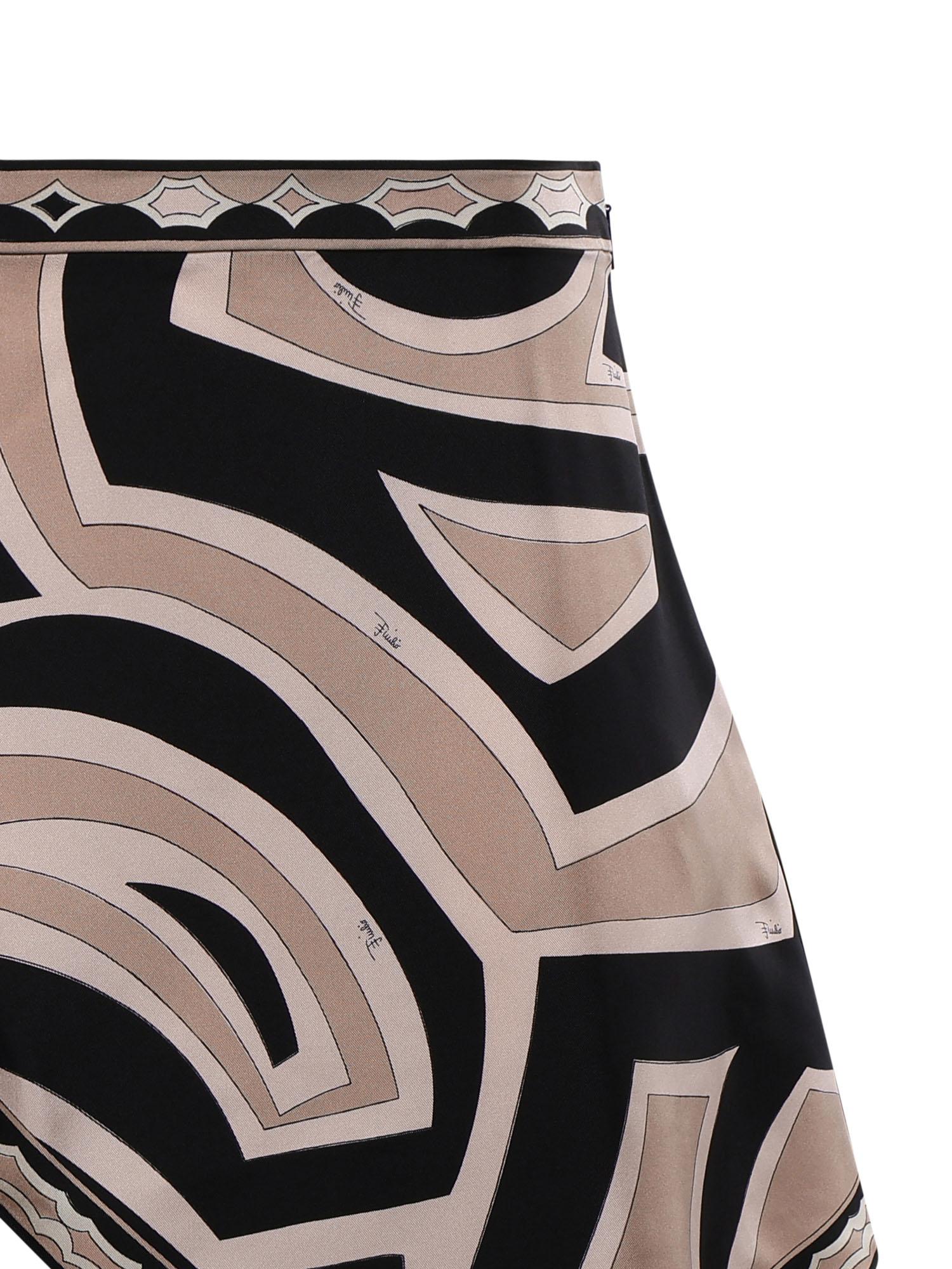 Gonna foulard in seta stampa Labirinto<BR/> 6HRV85 6H852031 PUCCI 