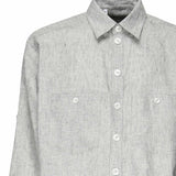 Camicia in tela di lino delavè G5NI3T FU4MFS8290 DOLCE & GABBANA 