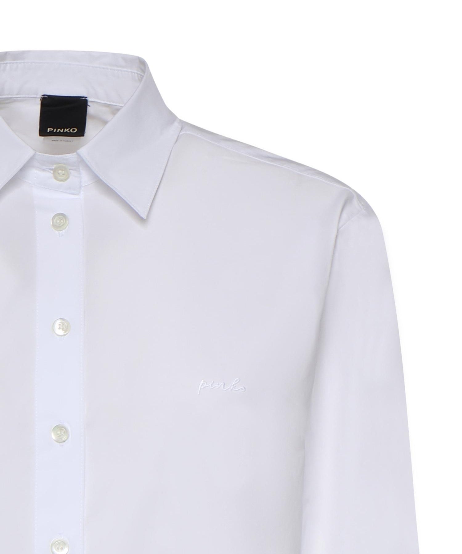 Camicia boxy in popeline 106248 A32LZ04 PINKO 