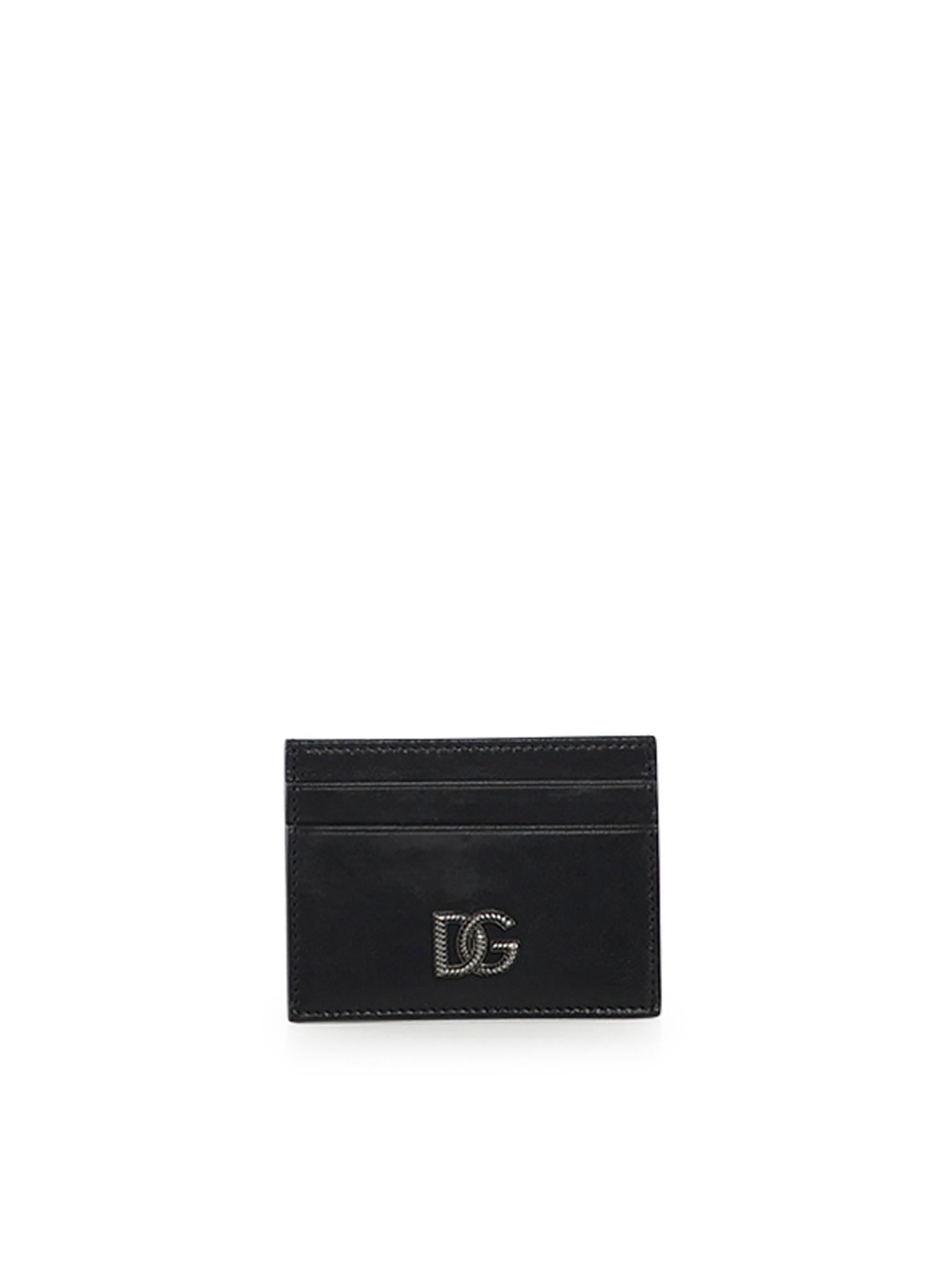 Portacarte in pelle di vitello con logo BP0330 AU99480999 DOLCE & GABBANA 
