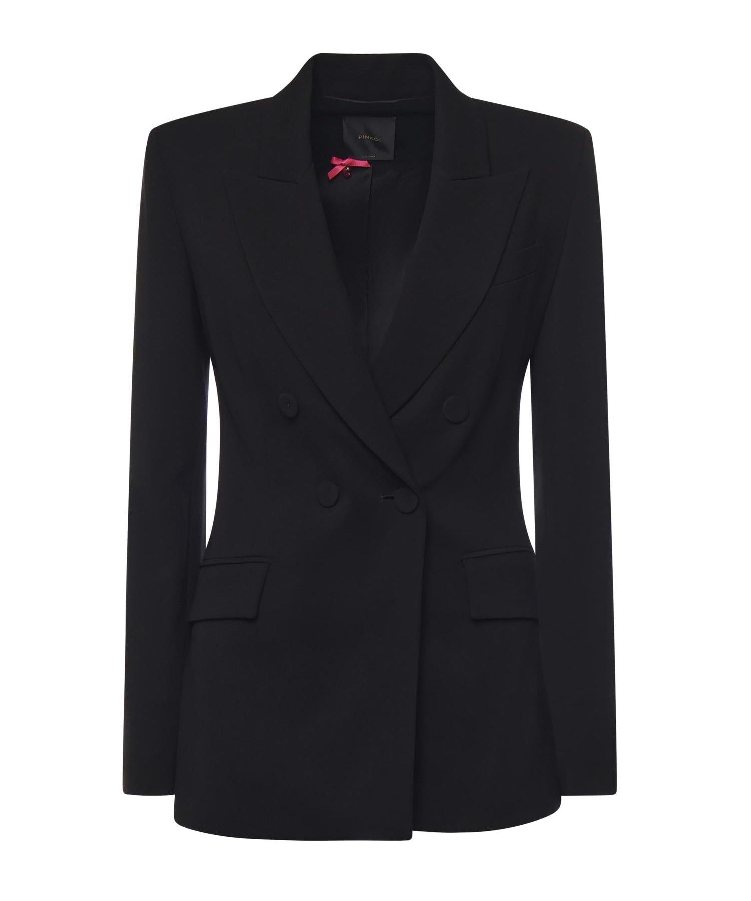Blazer doppiopetto in viscosa 104218 A2Q2Z99 PINKO 