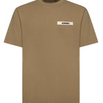 T-shirt in cotone con logo TSM00133AJ00226 180 JACQUEMUS 