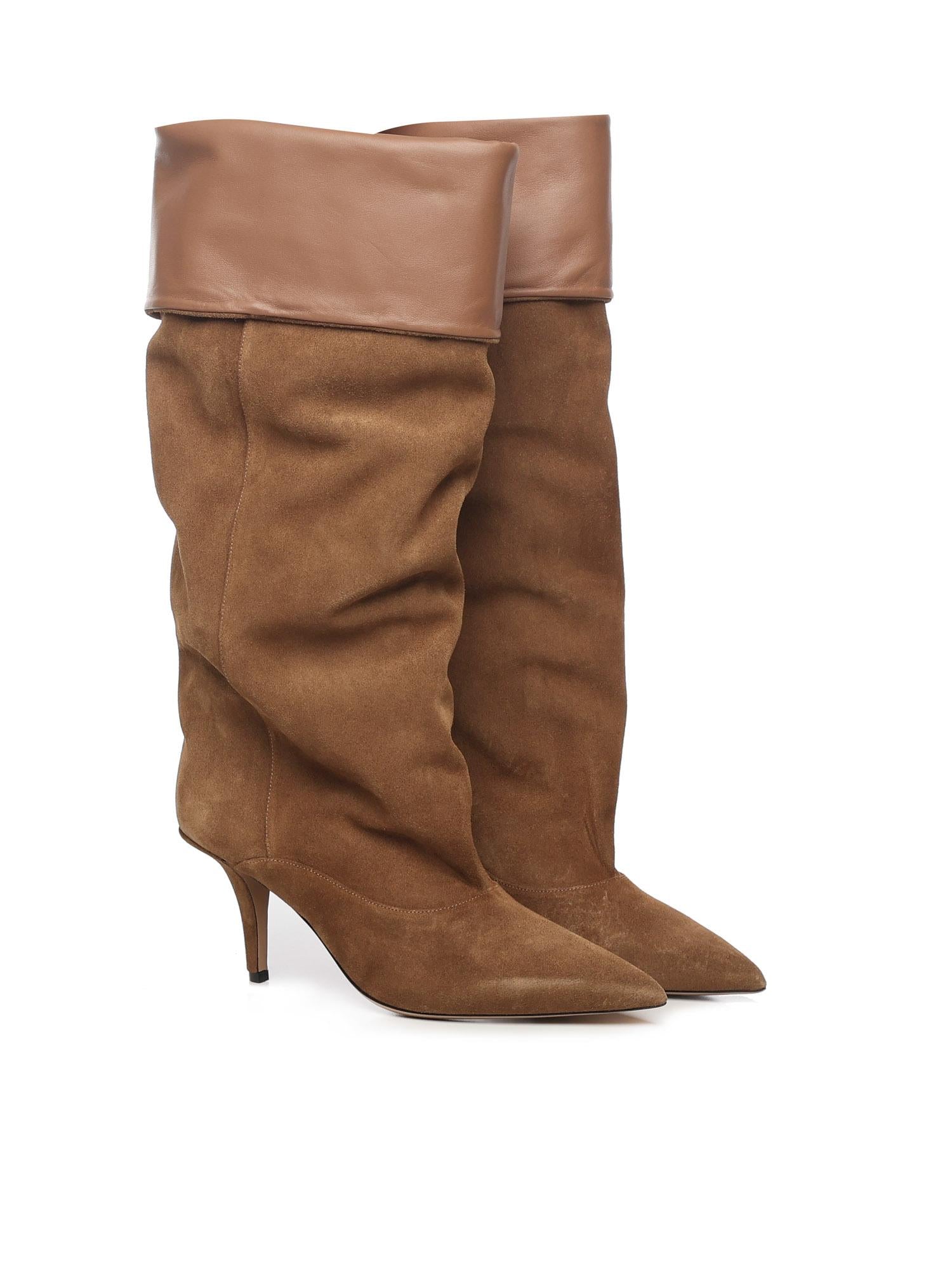 Stivali in pelle scamosciata PX1685XV0SN SIGARO COGNAC PARIS TEXAS 
