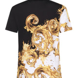 T-shirt in jersey di cotone con stampa 80HAH6P3 JS542GL1 VERSACE JEANS COUTURE 