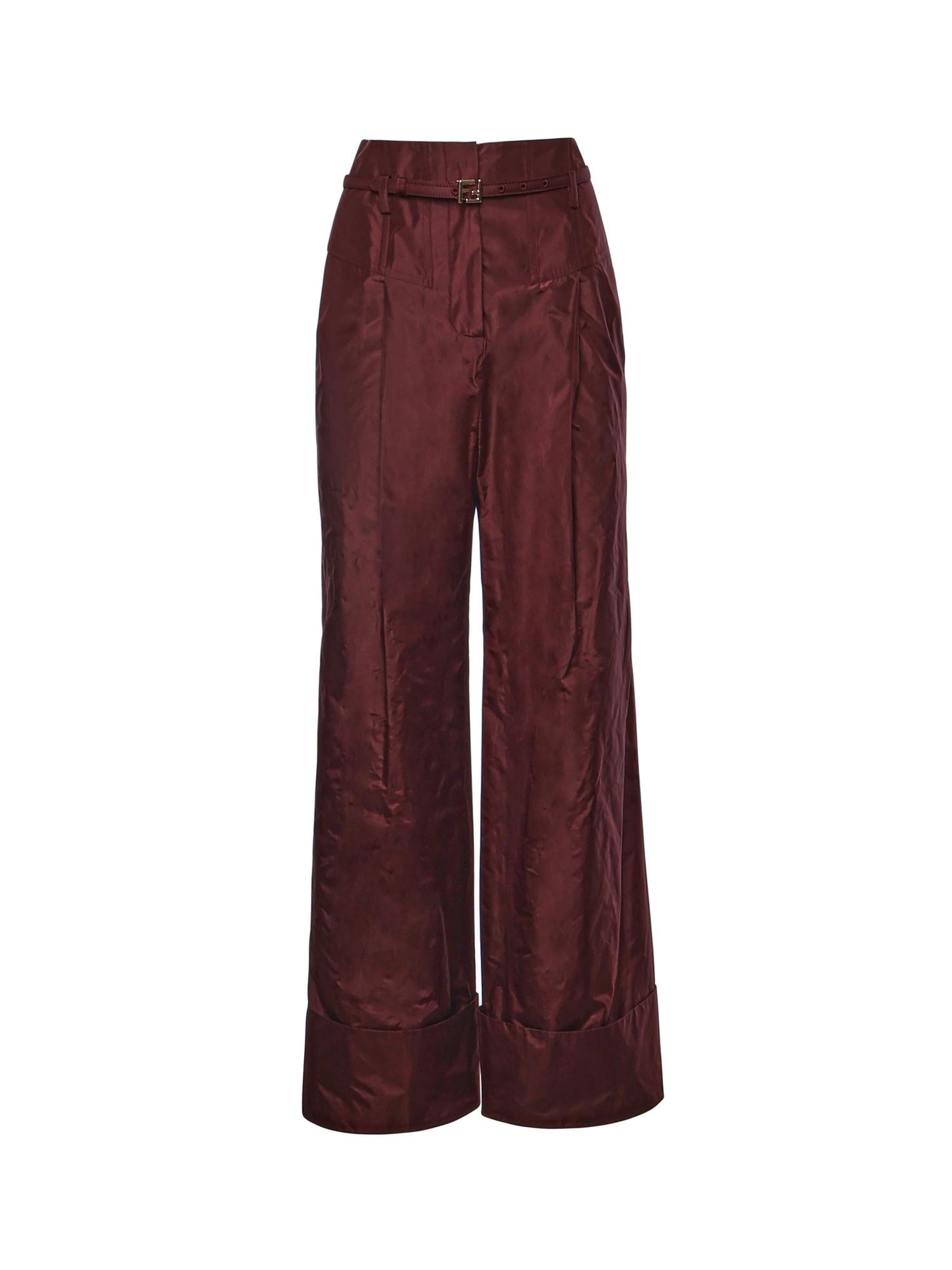 Pantaloni in taffetà FR6673 AW7CF1UKF FENDI 