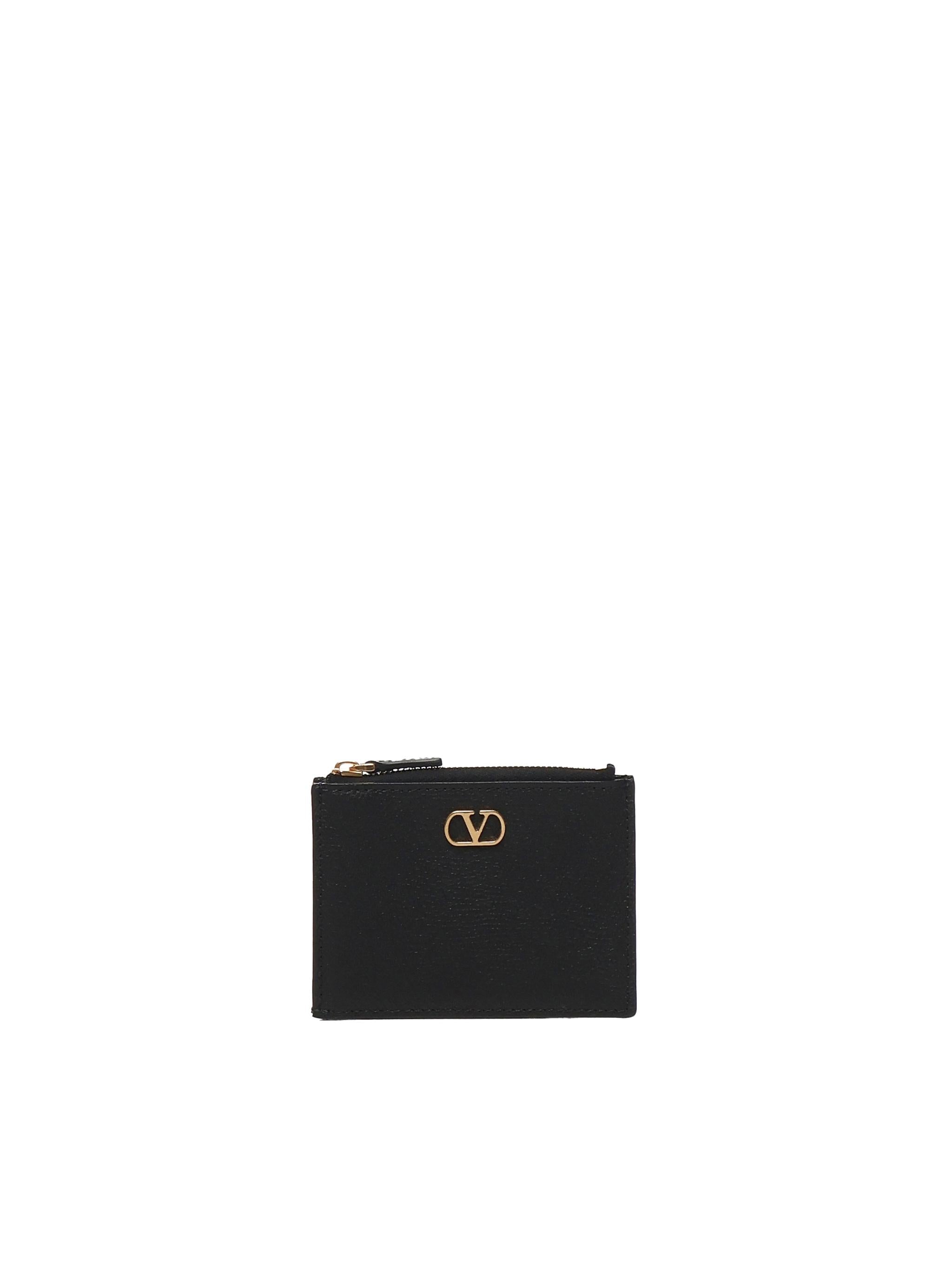 PORTACARTE VLOGO SIGNATURE IN VITELLO GRANATO<BR/> 6W0P0AK9 SNP0NO VALENTINO GARAVANI 
