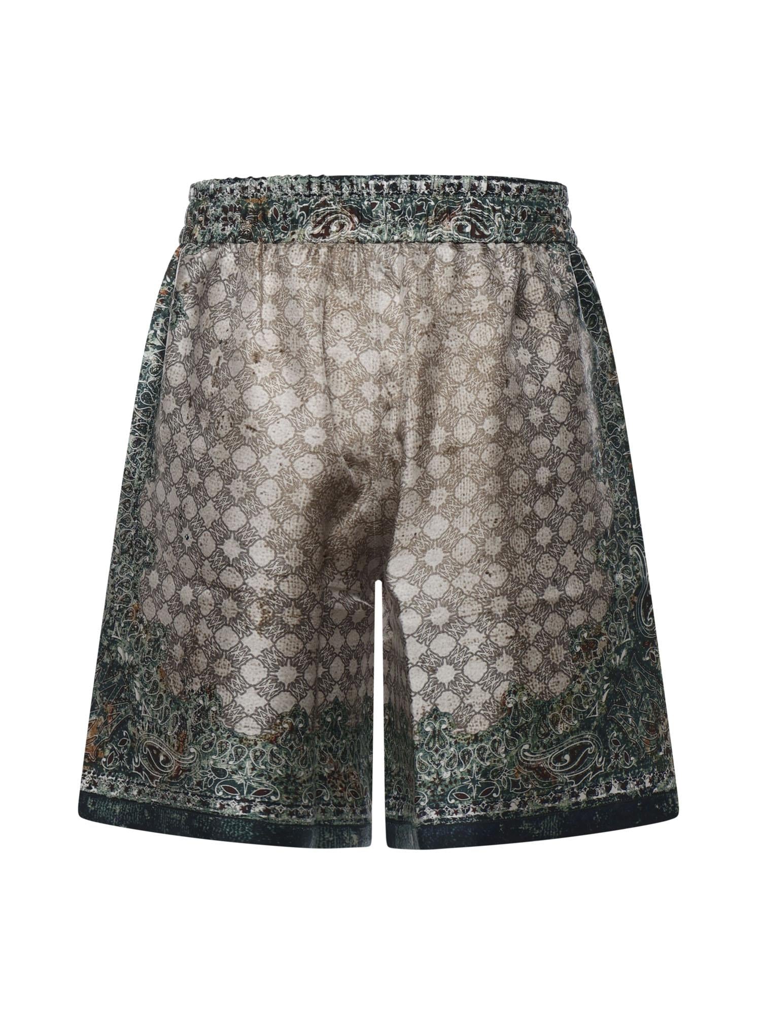 Bermuda con stampa in seta AMBMSO1036 900 AMIRI 