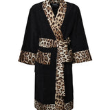 Accappatoio in cotone Leopard<BR/> TCF010 TCAGOUL002 DOLCE & GABBANA HOME 