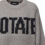 Maglione in misto lana con logo lavorato a maglia 114641 039 ROTATE 