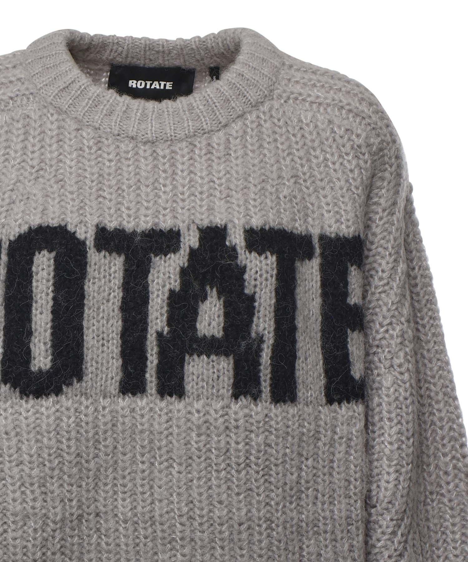 Maglione in misto lana con logo lavorato a maglia 114641 039 ROTATE 
