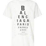T-shirt Optical oversize 811688 TRVU69081 BALENCIAGA 