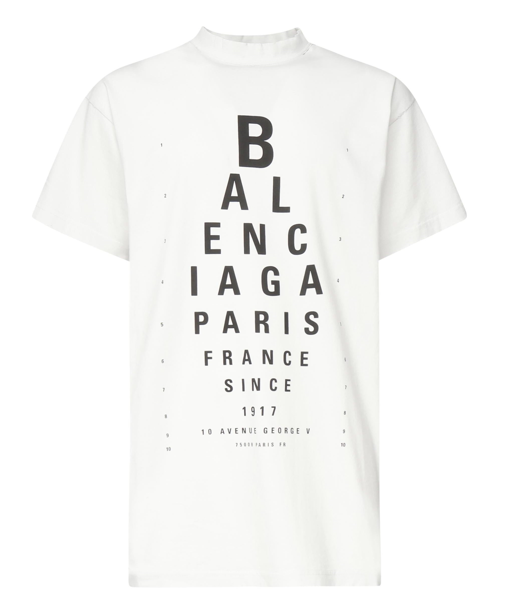 T-shirt Optical oversize 811688 TRVU69081 BALENCIAGA 