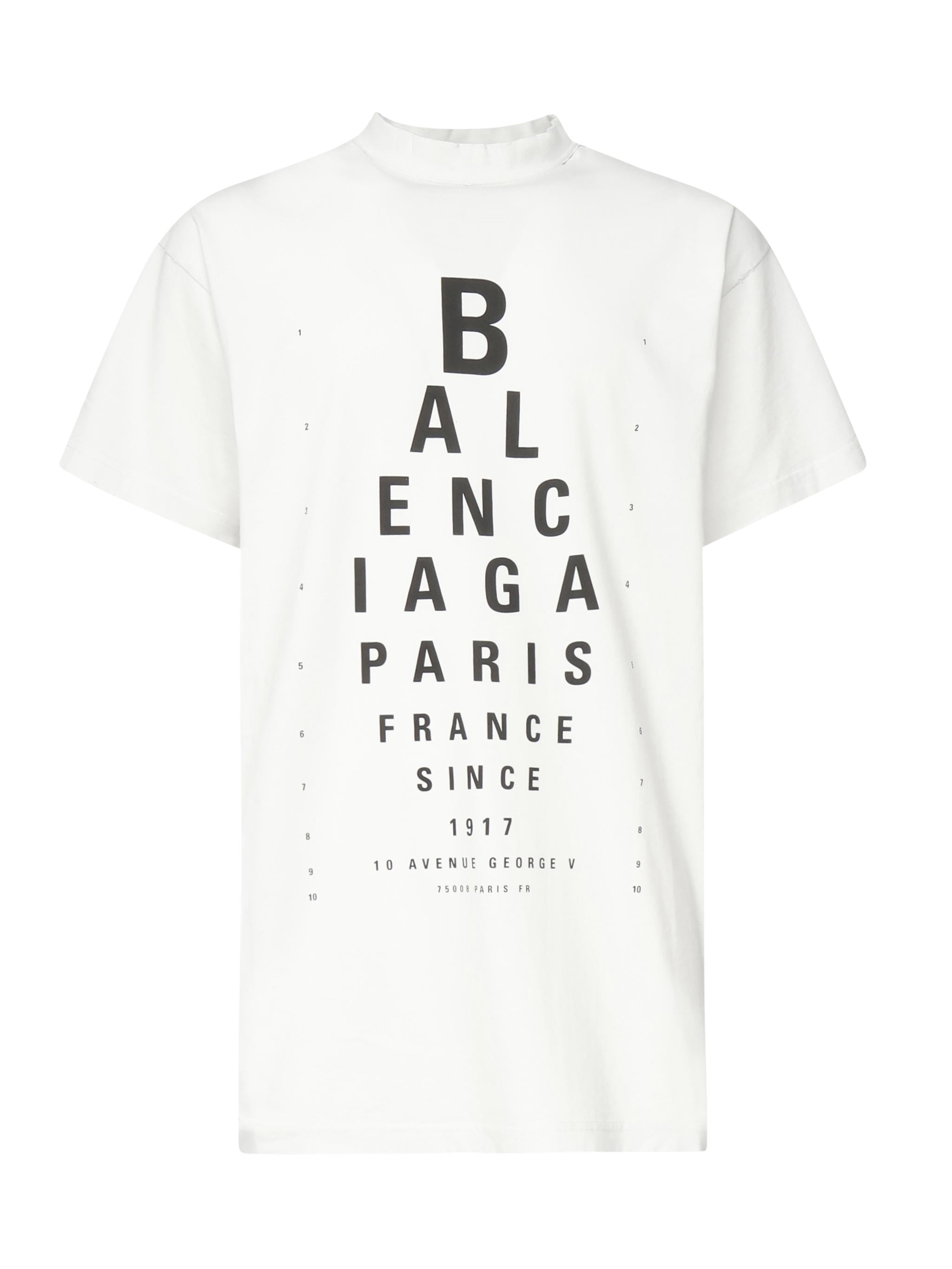 T-shirt Optical oversize 811688 TRVU69081 BALENCIAGA 