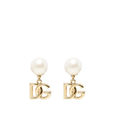 Orecchini con logo e perla WEO2N1 W1111ZOO00 DOLCE & GABBANA 