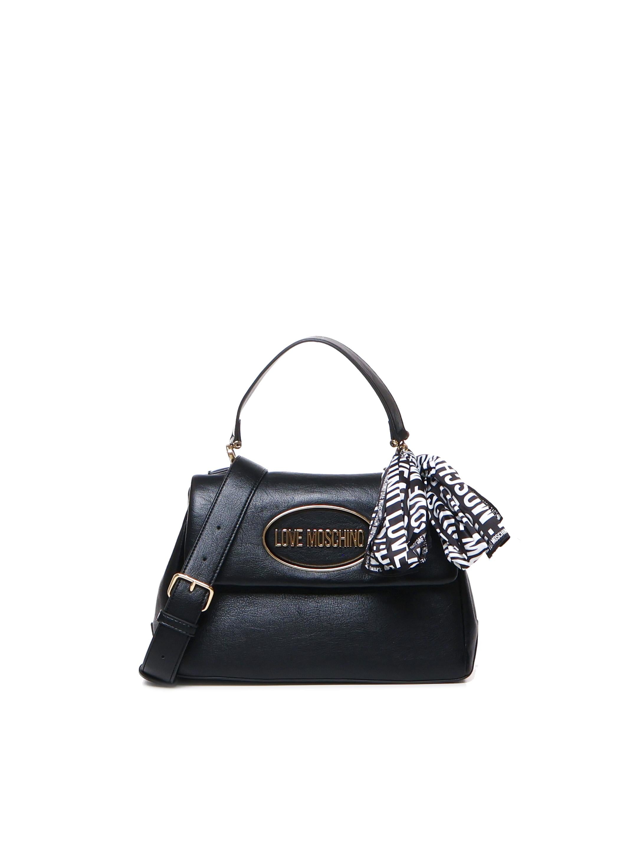 Borsa a mano con logo frontale JC4033PP1LLE1 00A LOVE MOSCHINO 
