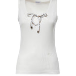 Tank top in cotone 8127208 B7078 BURBERRY 