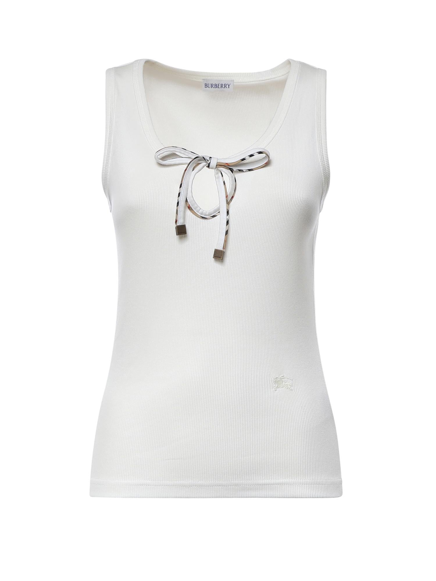 Tank top in cotone 8127208 B7078 BURBERRY 
