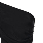 Abito midi in maglia drappeggiata RS26108M B SELF-PORTRAIT 