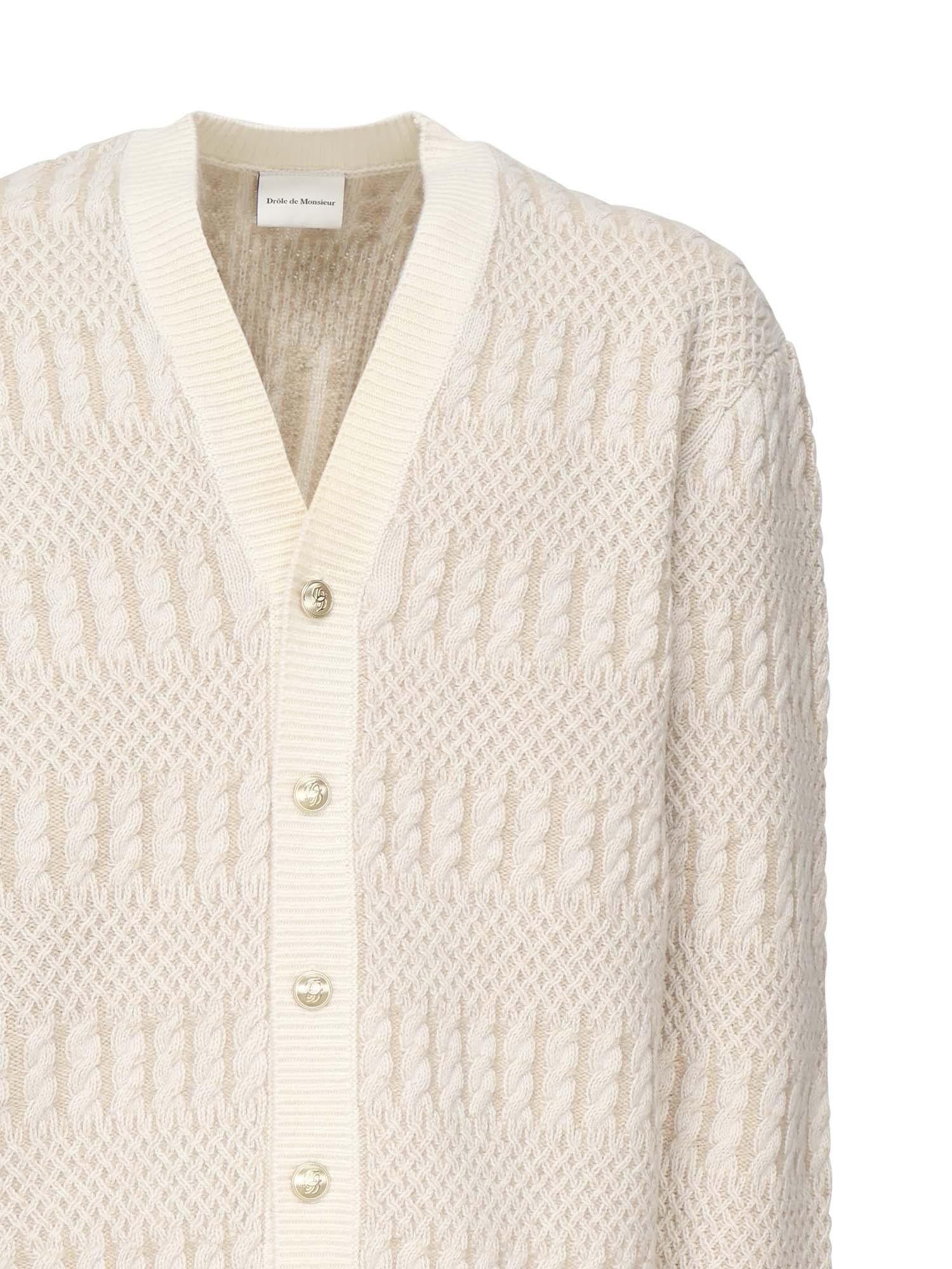 Cardigan Torsades<BR/> HCA160WO018 OW Drôle de Monsieur 