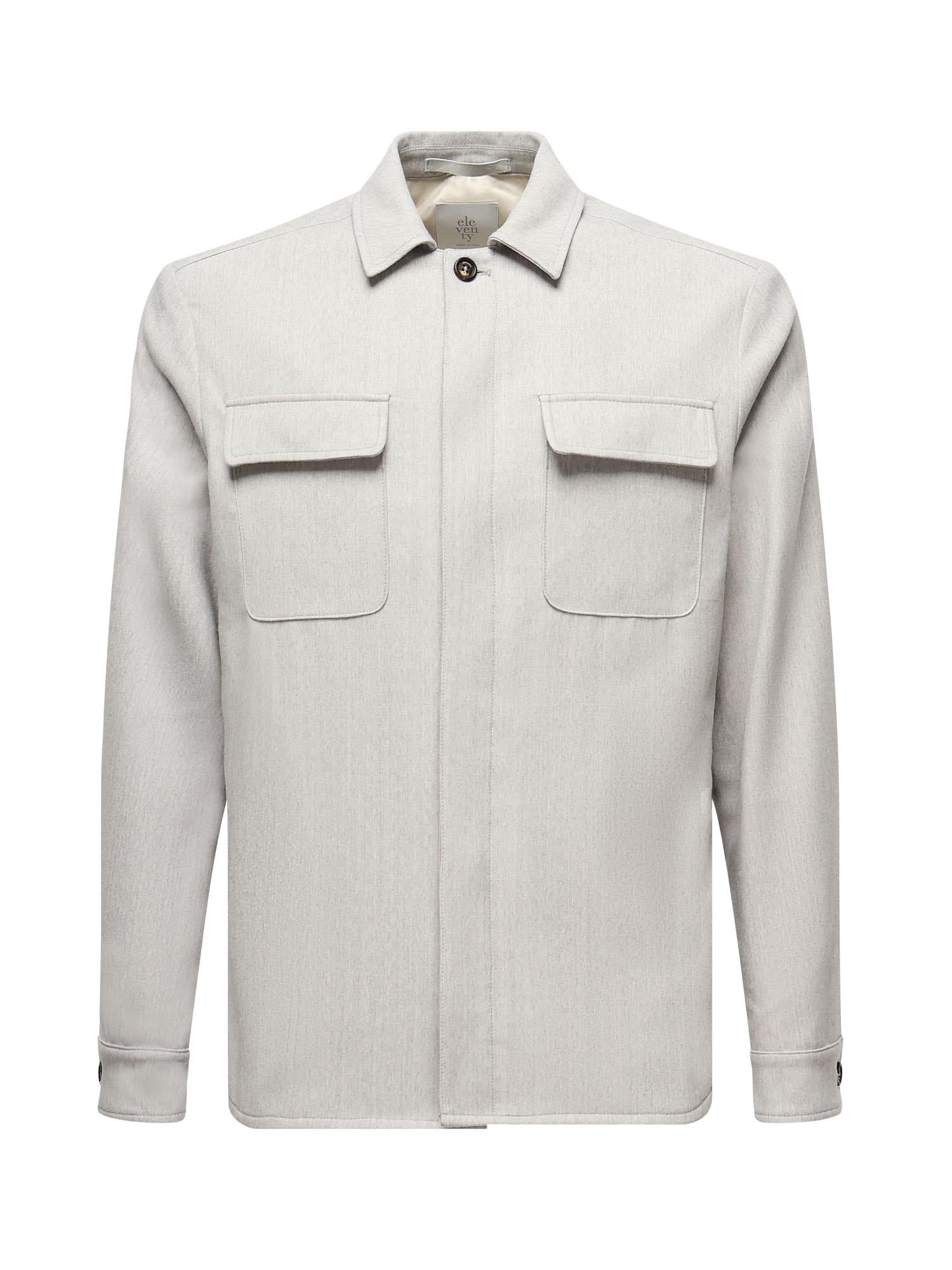 Overshirt in misto lana L70GIAJ17TES0L065 13 ELEVENTY 