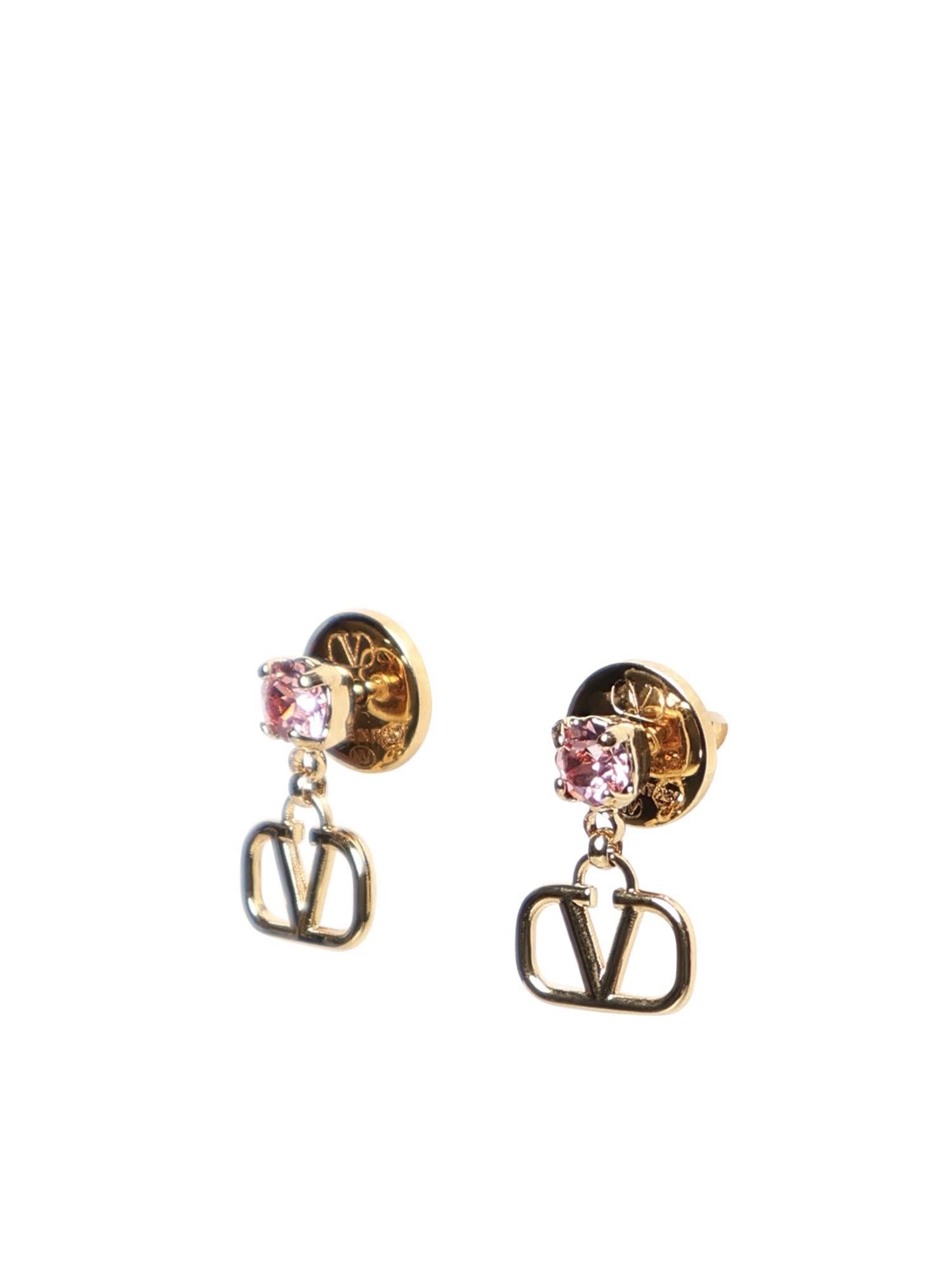 Orecchini VLogo Signature in metallo e cristalli Swarovski® 8W2J0H29 YCW0V3 VALENTINO GARAVANI 