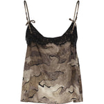 Top camouflage con pizzo 107605 A3MYCSZ PINKO 