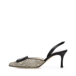 Décolleté Maisalebi con stampa lucertola 4252139 9076 MANOLO BLAHNIK 