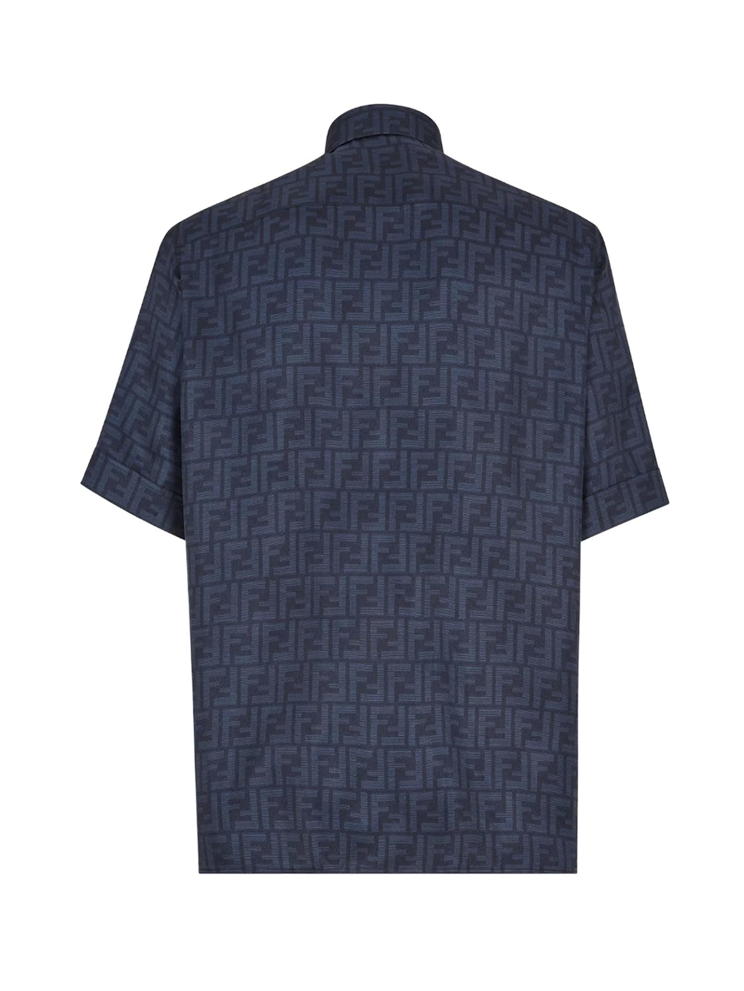 Camicia in seta FF jacquard FS0795 AKEEF0H5A FENDI 