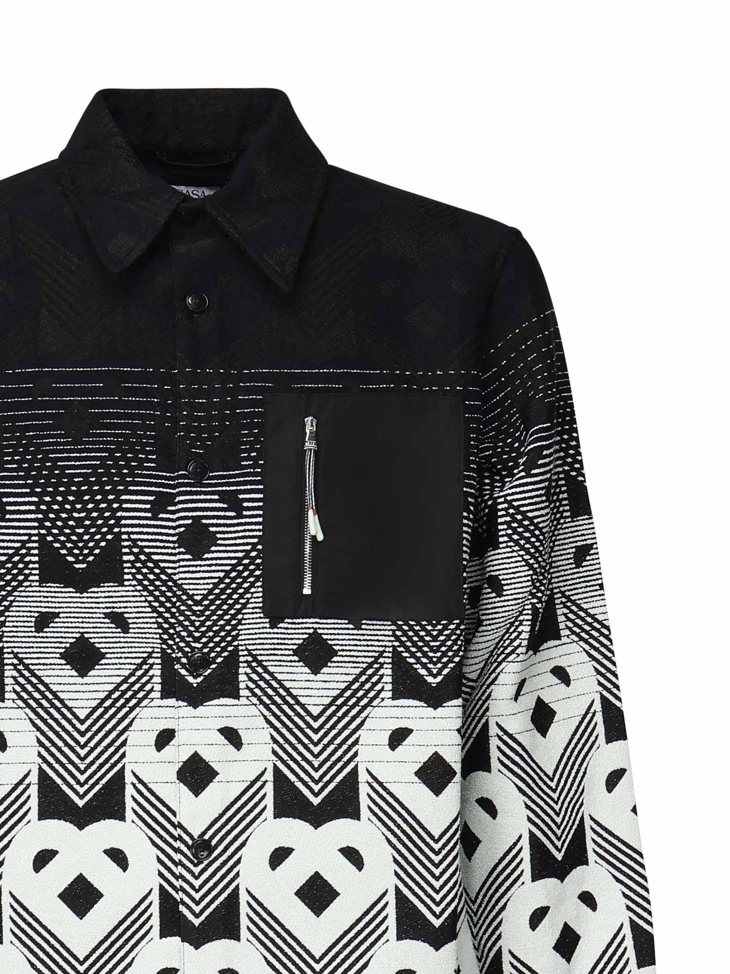Camicia con monogramma sfumato MPF25JK37401  CASABLANCA 
