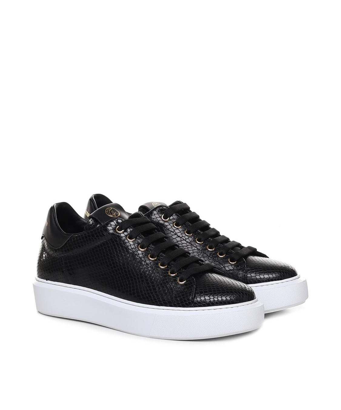 Sneakers in stampa pitone FIRE 3 PYTHONBLACK GIULIANO GALIANO 