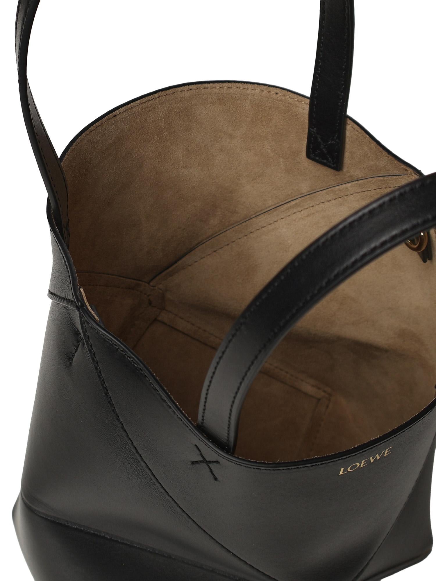 Borsa mini Puzzle Fold in vitello A657V25X01 1100 LOEWE 