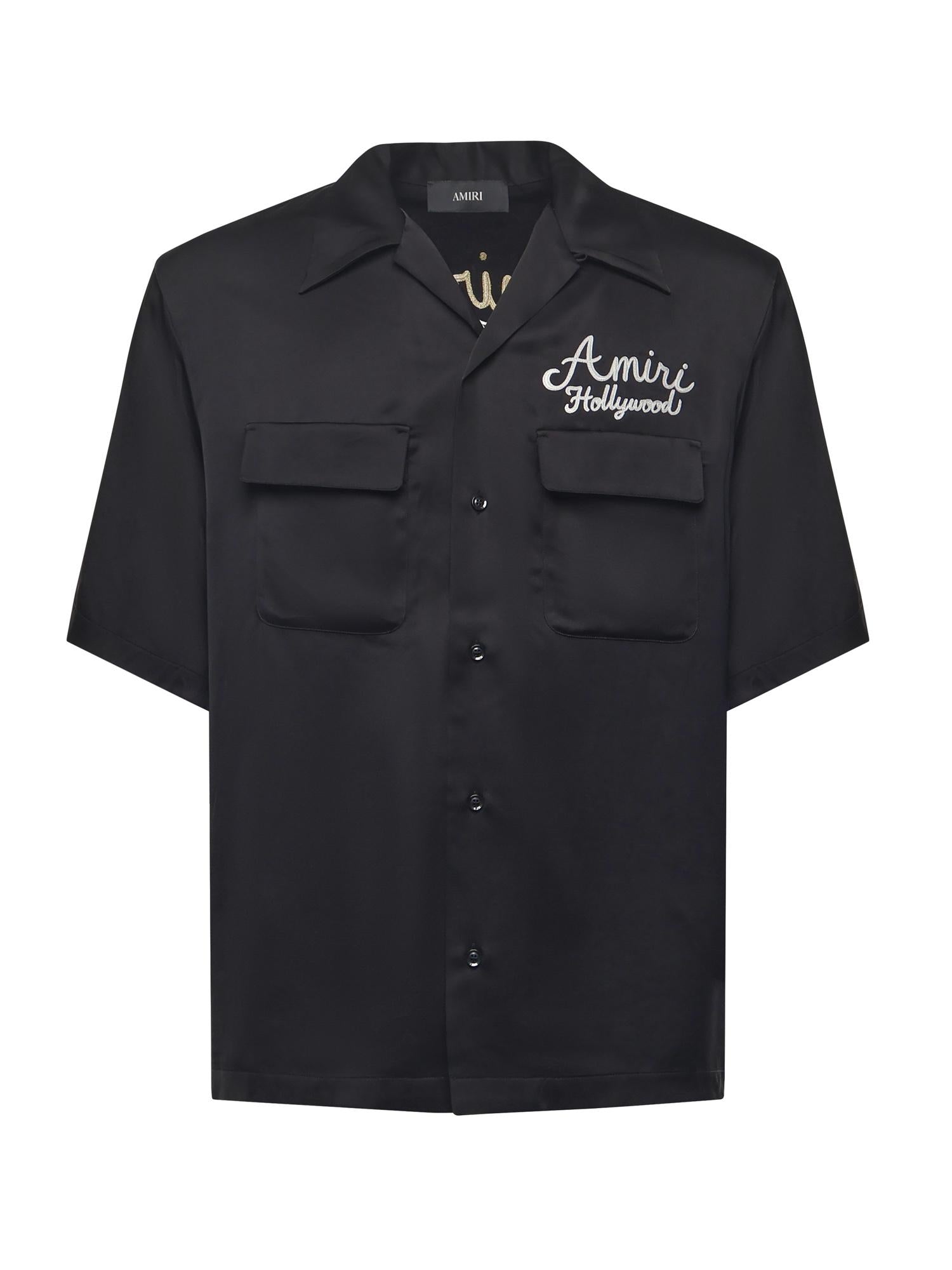 Camicia Hollywood in cotone AMSTCA1196 001 AMIRI 