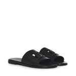 Slide in pelle con logo A80397 A036380999 DOLCE & GABBANA 