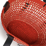 Borsa cesto Braid piccola in palma Iraca e pelle di vitello ASCPIBSX01 7116 LOEWE 