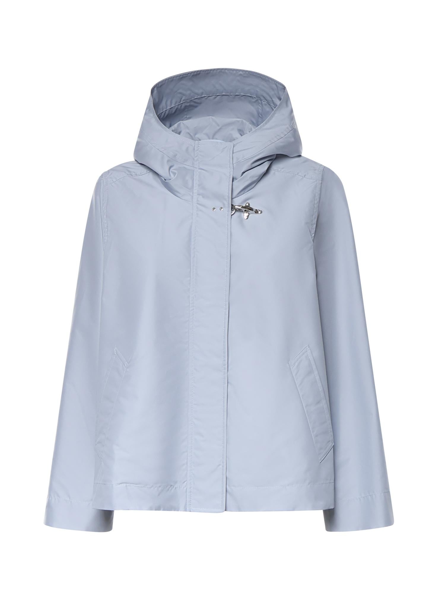 Parka cropped in popeline tecnico NAW12523260AX2 U006 FAY 