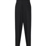Pantaloni plissettati in fresco lana PUMU0332U0 UTW83900N99 MARNI 