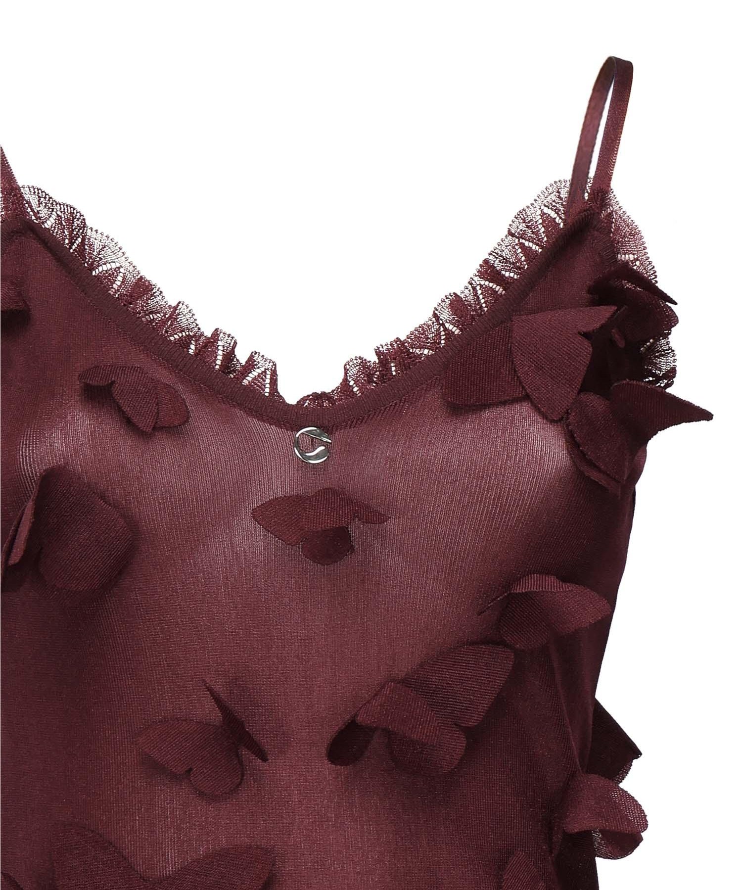 Abito Butterflies Techno con ricamo COPML166Y3015 RED COPERNI 